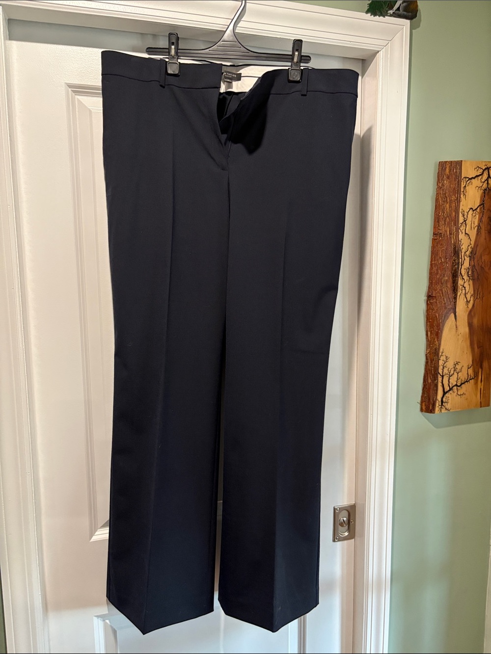 Ann Taylor Black Women's Straight-Leg Dress Trousers